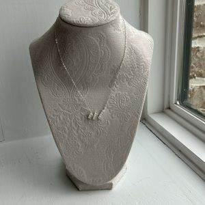 Versona brass cubic zirconia necklace NWT